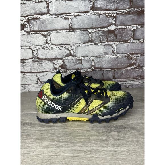 Reebok H20Drain DuraGrip FitFrame Black Yellow Running Gym Shoes Women 7.5US/38 - Picture 5 of 16